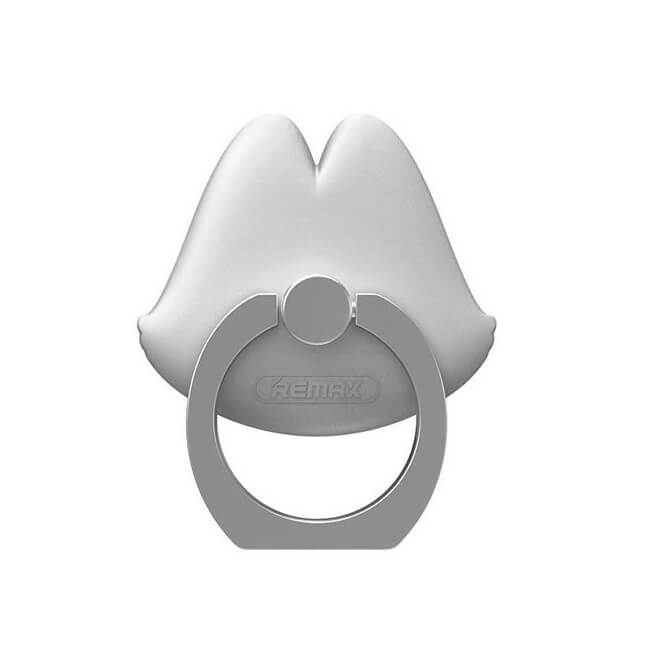 Suport Telefon Inel, Remax, Lips, Silver