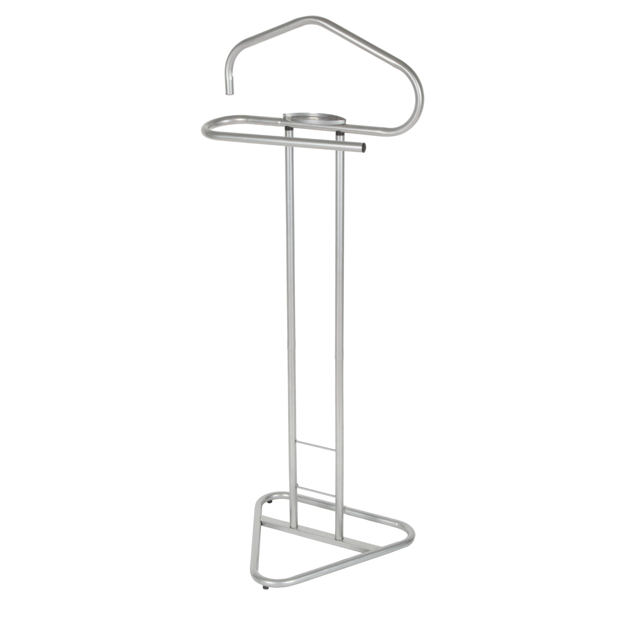 Suport haine metalic, Unic Spot RO, argintiu, 46x46x110 cm