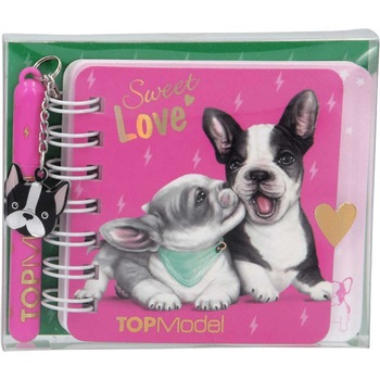 Mini carnetel cu pix Top Model, Depesche, Sweet Love Mini carnetel cu pix Top Model, Depesche, Sweet Love