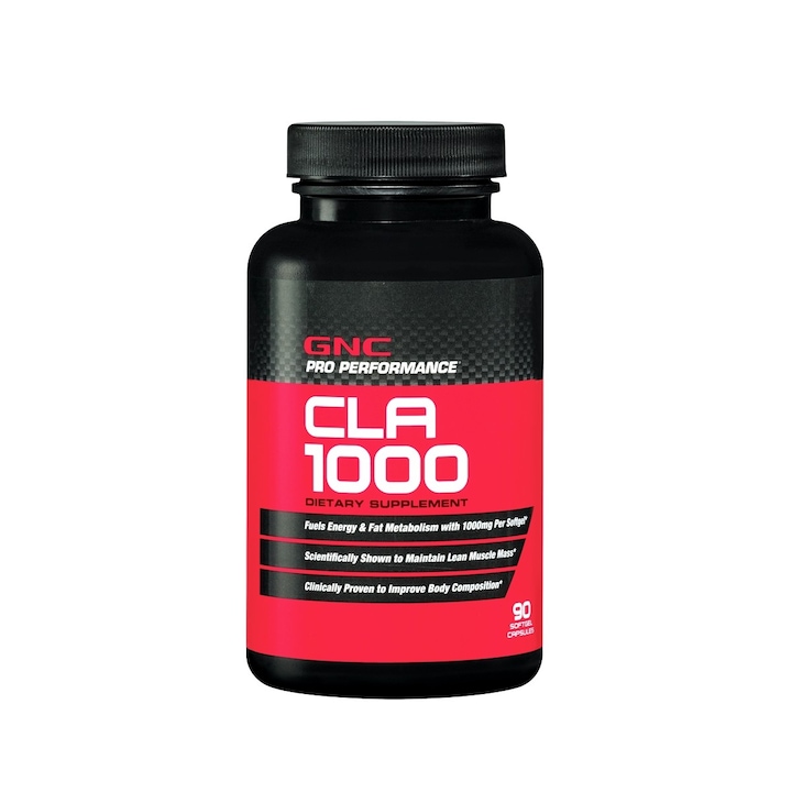 GNC Pro Performance® CLA 1000 mg, Acid Linoleic Conjugat, 90 cps