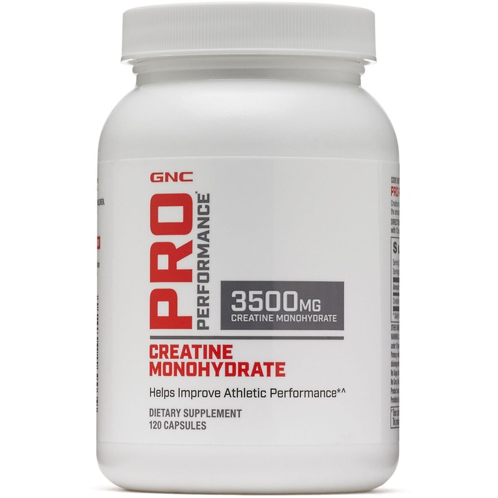 GNC Pro Performance® Creatine Monohydrate 3500 mg, Creatina Monohidrata, 120 cps