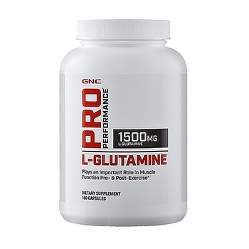 GNC Pro Performance® L-Glutamine 1500 mg, Glutamina, 180 cps GNC Pro Performance® L-Glutamine 1500 mg, Glutamina, 180 cps