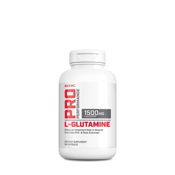 GNC Pro Performance® L-Glutamine 1500 mg, Glutamina, 90 cps GNC Pro Performance® L-Glutamine 1500 mg, Glutamina, 90 cps