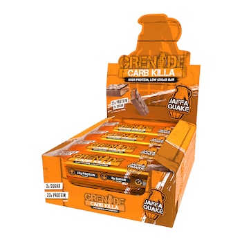 Cutie 12 Batoane Proteice Grenade Carb Killa, Jaffa Quake, 60g Cutie 12 Batoane Proteice Grenade Carb Killa, Jaffa Quake, 60g