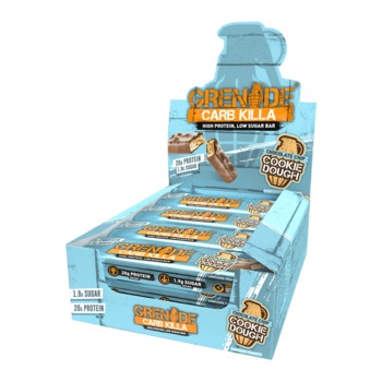 Cutie 12 Batoane Proteice Grenade Carb Killa, Cookie Dough, 60g Cutie 12 Batoane Proteice Grenade Carb Killa, Cookie Dough, 60g