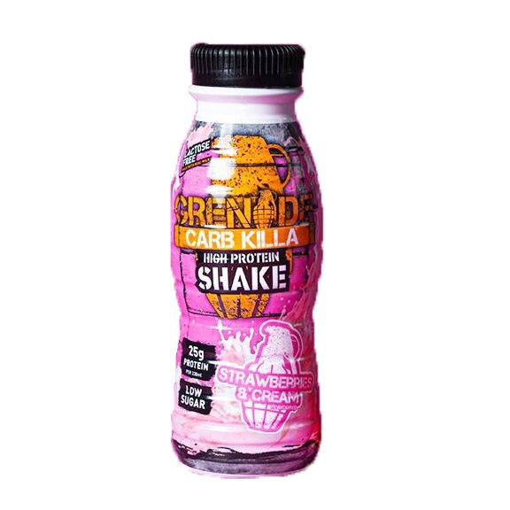 Carb Killa® Protein Shake, Shake Proteic RTD cu Aroma de Capsuni, 330 ml