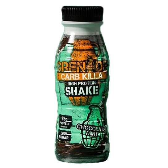 Grenade® Carb Killa Protein Shake, Shake Proteic RTD cu Aroma de Ciocolata si Menta, 330 ml