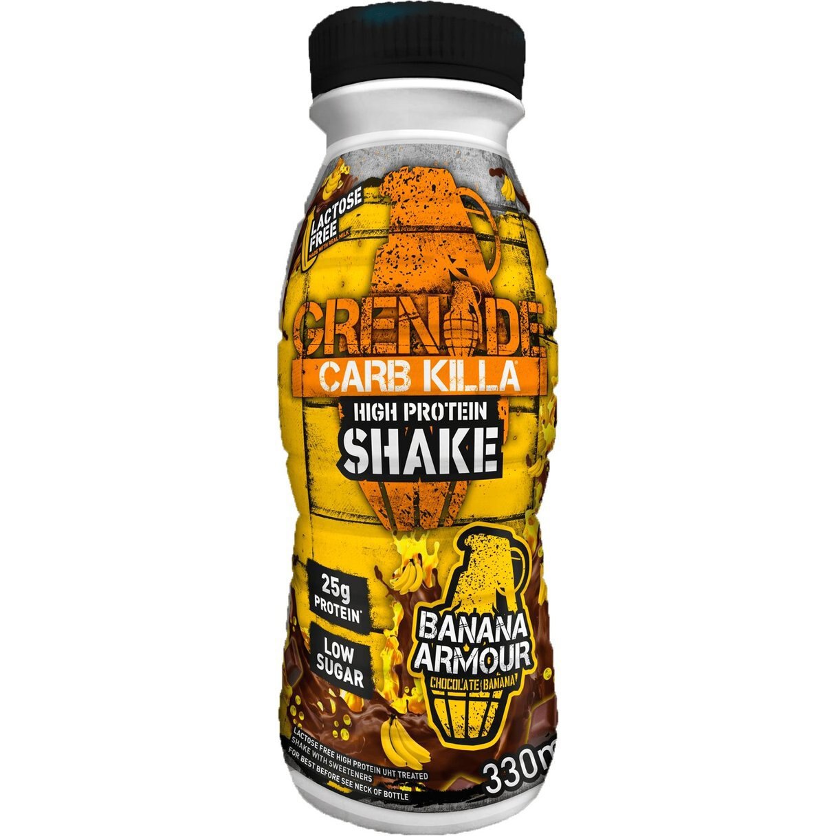 Grenade® Carb Killa Protein Shake, Shake Proteic RTD cu Aroma de Banane, 330 ml