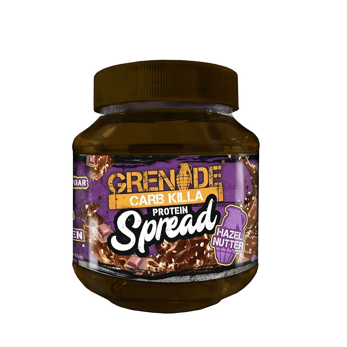 Carb Killa® Protein Spread, Crema Proteica Tartinabila, cu Aroma de Ciocolata cu Bucati de Alune, 360 g