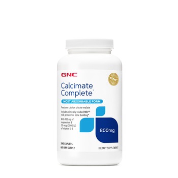 GNC Calcimate Complete™, Calciu Citrat Malat, 240 tb GNC Calcimate Complete™, Calciu Citrat Malat, 240 tb