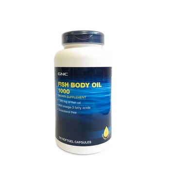 GNC Fish Body Oil 1000 mg, Ulei de Peste, 180 cps GNC Fish Body Oil 1000 mg, Ulei de Peste, 180 cps