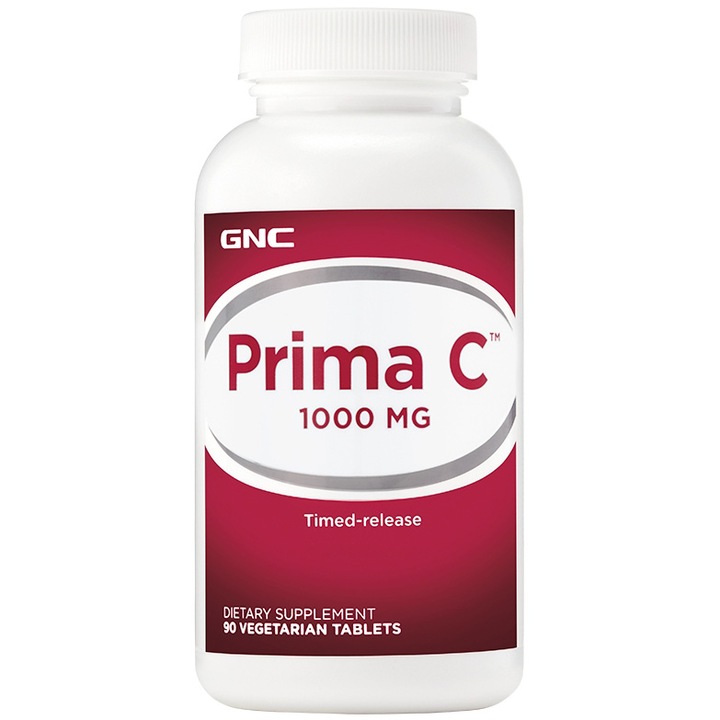 GNC Prima C 1000 mg, Vitamina C, 90 tb