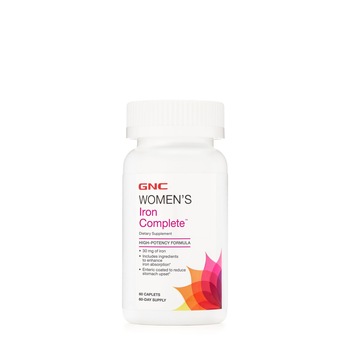 GNC Women’s Iron Complete™, Formula cu Fier Pentru Femei, 60 tb GNC Women’s Iron Complete™, Formula cu Fier Pentru Femei, 60 tb