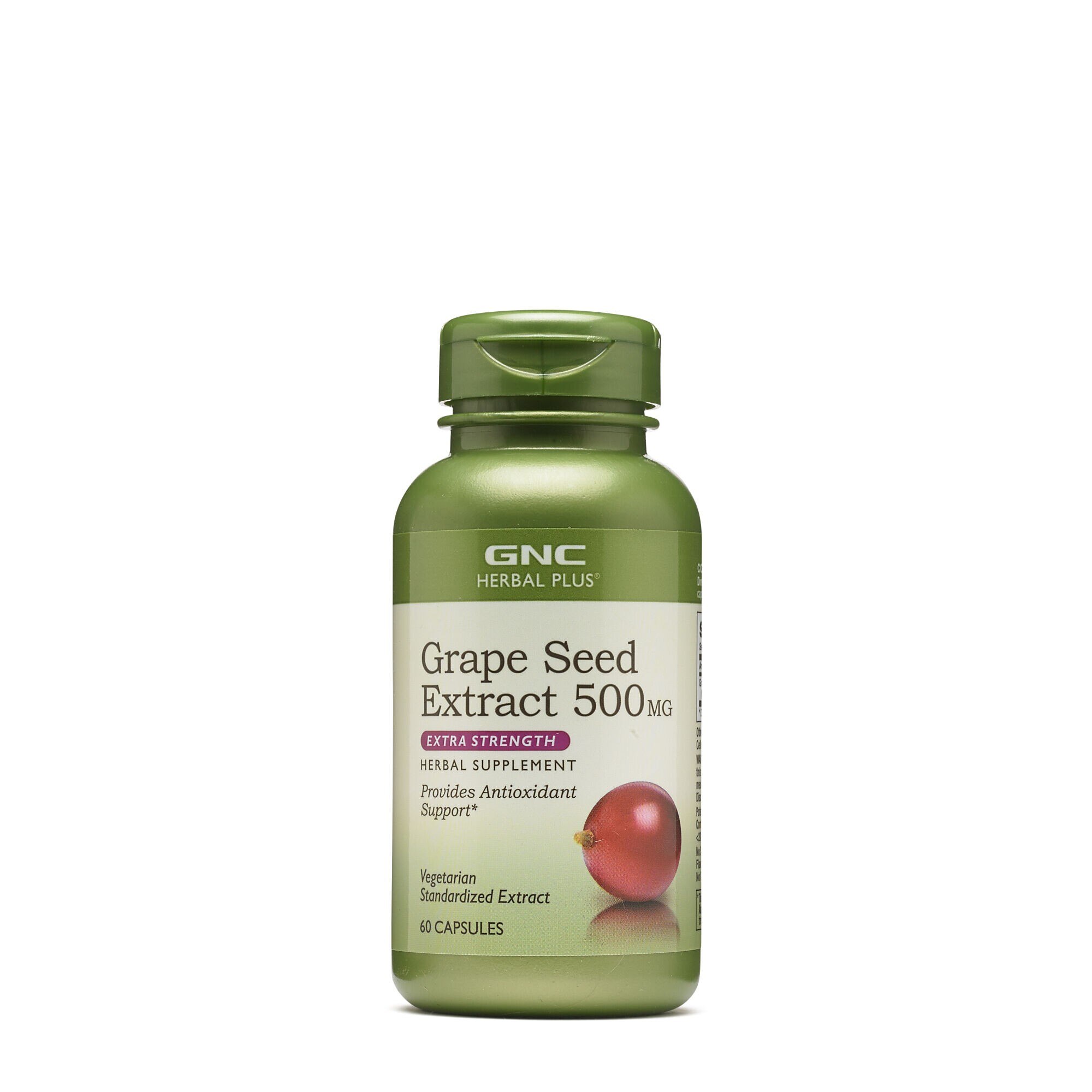 GNC Herbal Plus® Grape Seed 500 mg, Extract din Seminte de Struguri, 60 cps