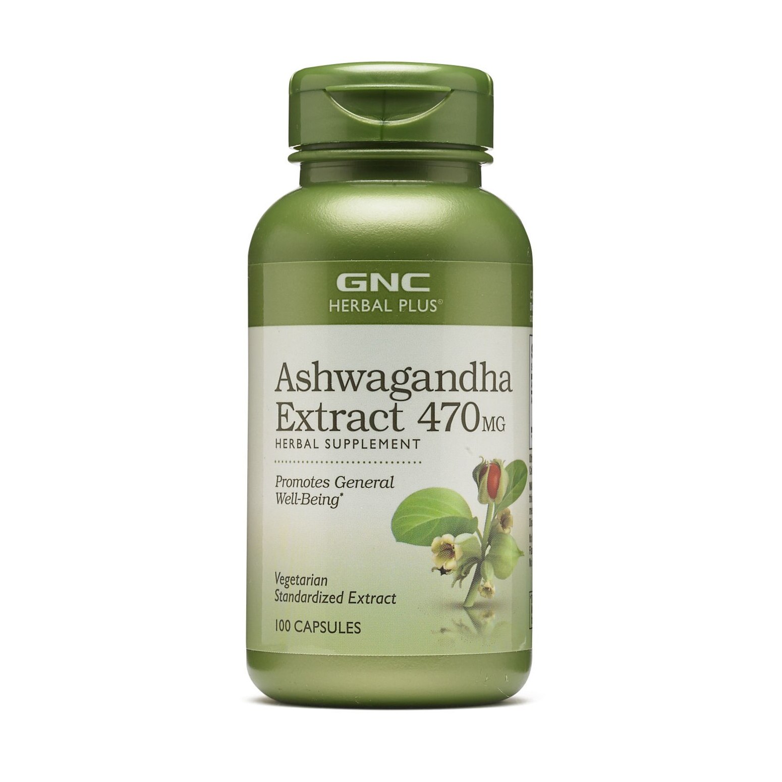 GNC Herbal Plus® Ashwagandha Extract 470 mg, 100 cps