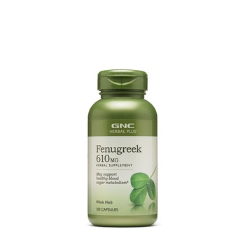GNC Herbal Plus® Fenugreek 610 mg, Schinduf, 100 cps GNC Herbal Plus® Fenugreek 610 mg, Schinduf, 100 cps