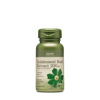 GNC Herbal Plus® Goldenseal Root 200 mg, Extract Standardizat de Gentiana, 50 cps GNC Herbal Plus® Goldenseal Root 200 mg, Extract Standardizat de Gentiana, 50 cps