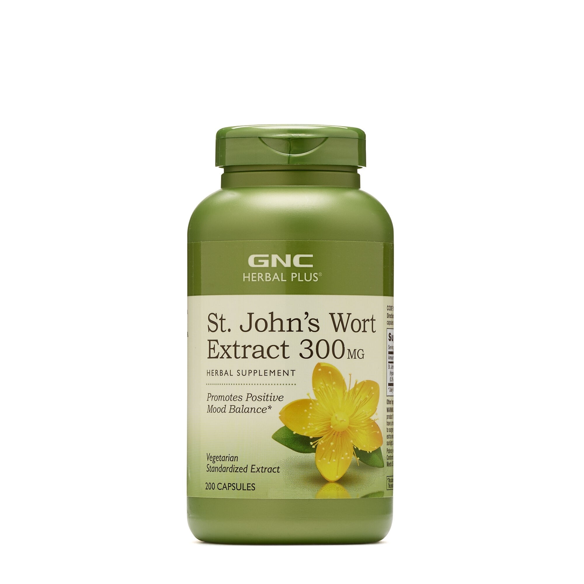 GNC Herbal Plus® St. John’s Wort, Extract Standardizat de Sunatoare 300 mg, 200 cps