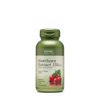 GNC Herbal Plus® Hawthorn 150mg, Extract de Paducel, 100 cps GNC Herbal Plus® Hawthorn 150mg, Extract de Paducel, 100 cps