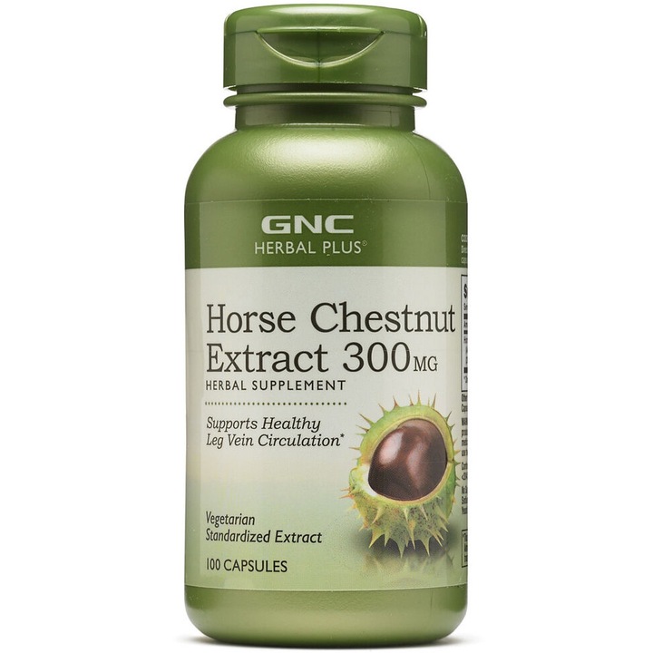 GNC Herbal Plus® Horse Chestnut 300 mg, Extract Standardizat de Castan Salbatic, 100 cps