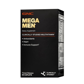 GNC Mega Men®, Complex de Multivitamine Pentru Barbati, 90 tb GNC Mega Men®, Complex de Multivitamine Pentru Barbati, 90 tb