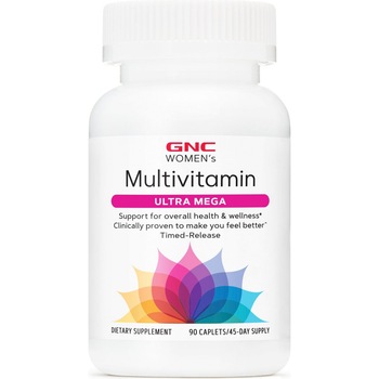 GNC Women's Ultra Mega, Multivitamine Pentru Femei, 90 Cps GNC Women's Ultra Mega, Multivitamine Pentru Femei, 90 Cps