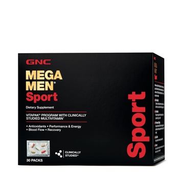 GNC Mega Men® Sport Vitapak® Program, Complex de Multivitamine Pentru Barbati Vitapak, 30 Pachetele GNC Mega Men® Sport Vitapak® Program, Complex de Multivitamine Pentru Barbati Vitapak, 30 Pachetele