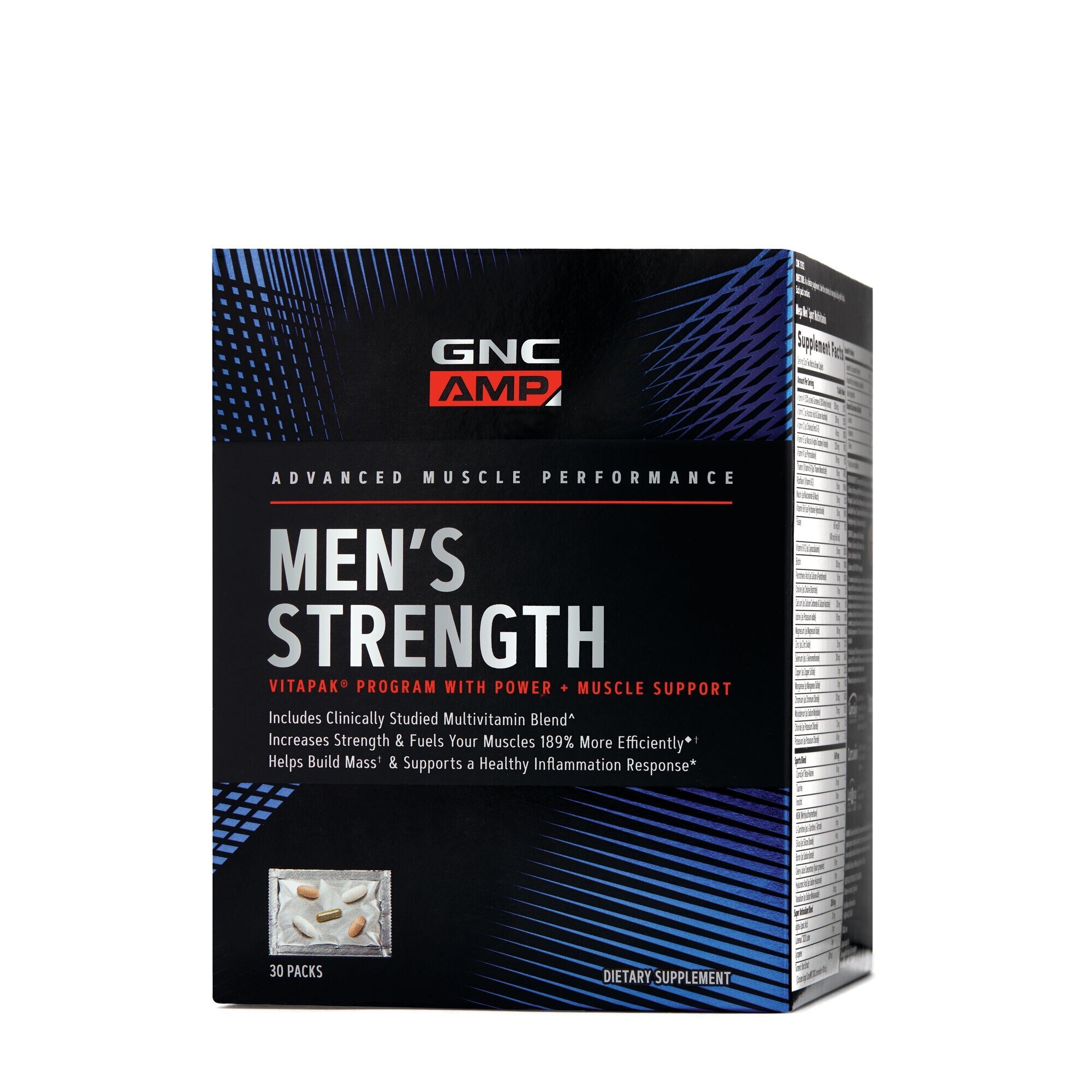 GNC AMP Men's Strength, Formula Pentru Cresterea Masei Musculare, 30 Pachete