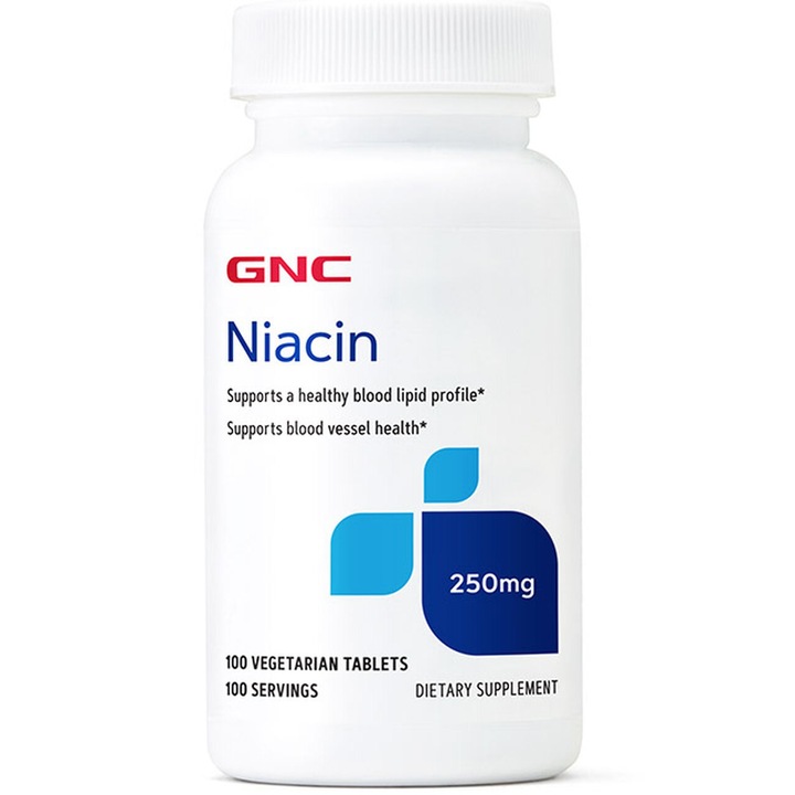 GNC Niacin 250 mg, Niacina, 100 tb