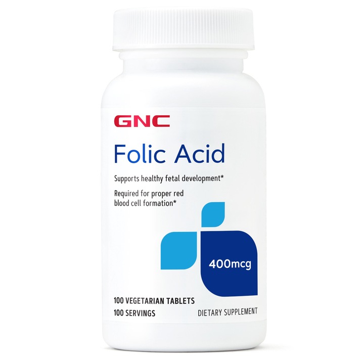 GNC Acid Folic 400 Mcg, 100 tb
