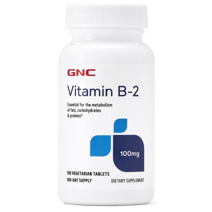 GNC Vitamin B-2 100 mg, 100 tb