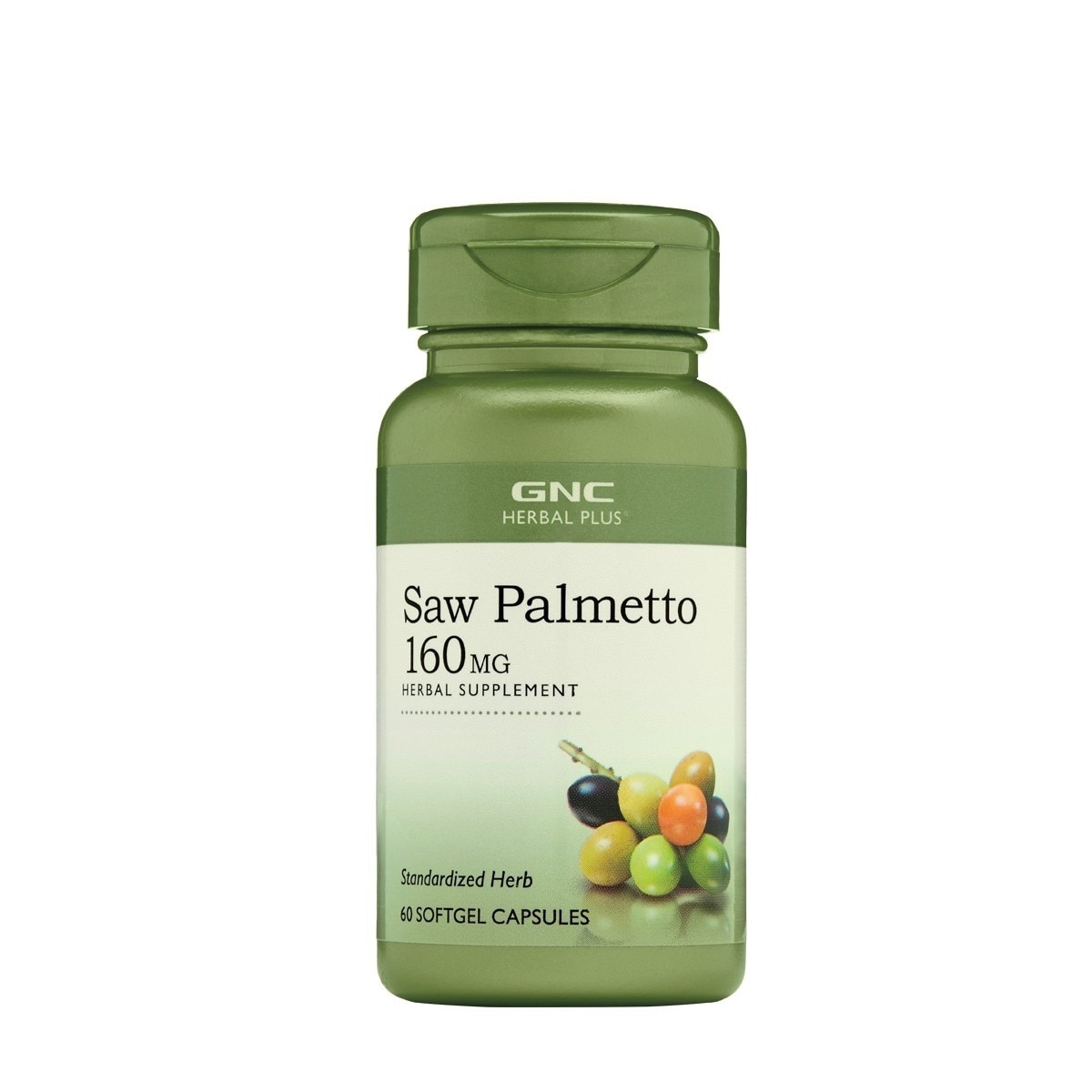 GNC Herbal Plus® Saw Palmetto 160 mg, Extract Standardizat de Palmier Pitic, 60 cps
