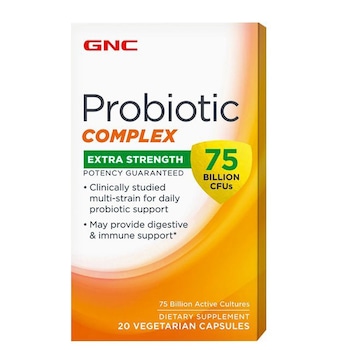 GNC Probiotic Complex Extra Strength 75 Billion CFUs, Probiotic 75 Miliarde UFC, 20 cps GNC Probiotic Complex Extra Strength 75 Billion CFUs, Probiotic 75 Miliarde UFC, 20 cps