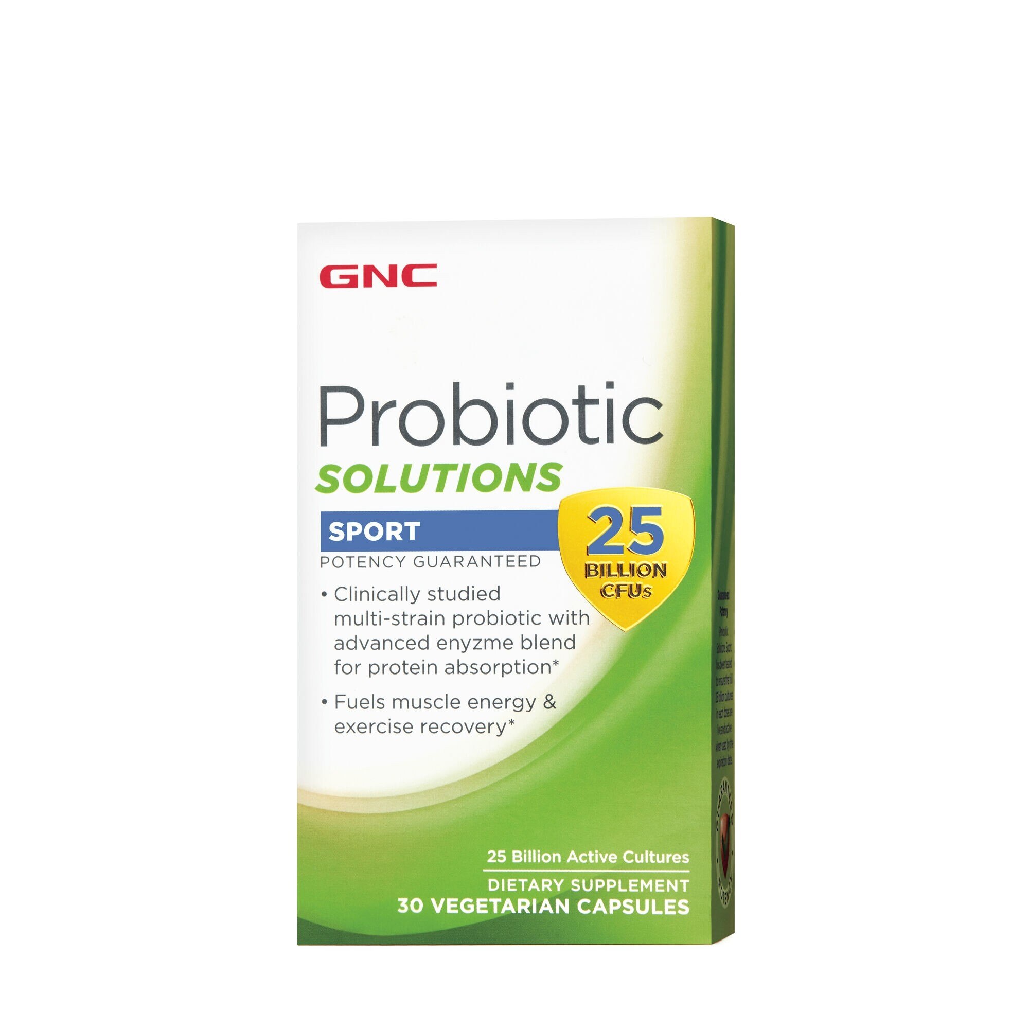 GNC Probiotic Soultions Sport - 25 Billion CFUs, Probiotic 25 Miliarde CFU, 30 cps