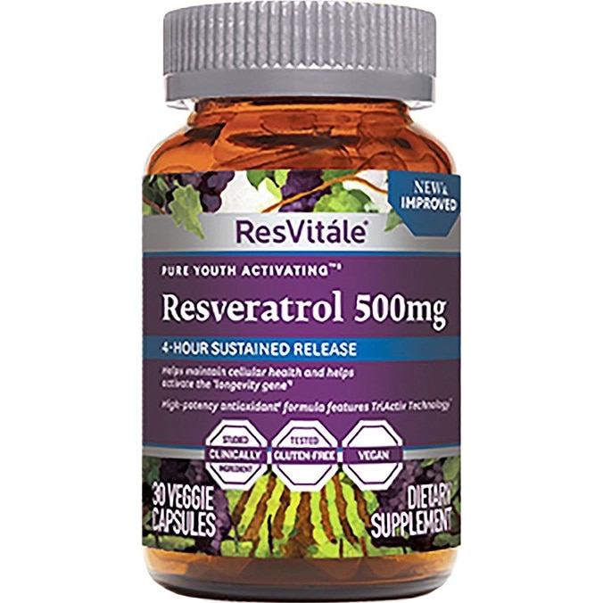 ResVitále™ Resveratrol 500 mg, Quercetina 40 mg, 60 cps