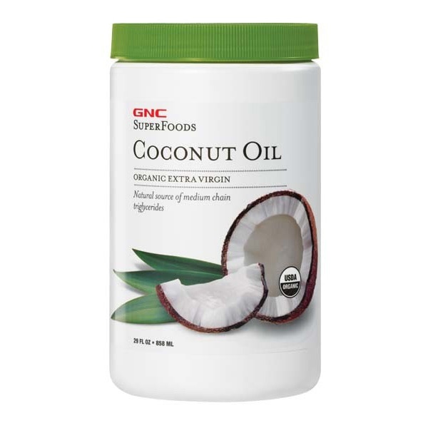 GNC SuperFoods Coconut Oil, Ulei de Cocos, 858 ml