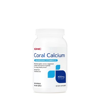 GNC Coral Calcium, Calciu Coral, 180 cps GNC Coral Calcium, Calciu Coral, 180 cps