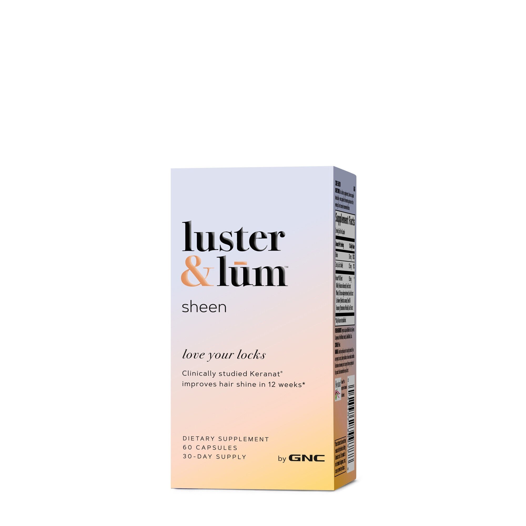 GNC luster & lum® Sheen, Imbunatateste Stralucirea Parului, 60 Cps