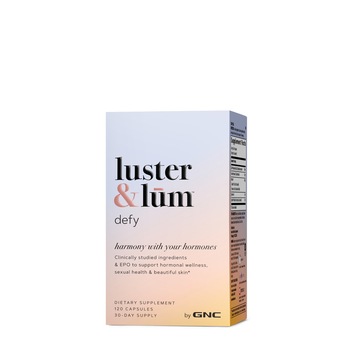GNC luster & lum® Defy, Suport Hormonal si Piele Frumoasa, 120 Cps GNC luster & lum® Defy, Suport Hormonal si Piele Frumoasa, 120 Cps