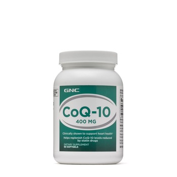 GNC CoQ-10 Naturala 400 mg, Coenzima Q-10, 60 cps GNC CoQ-10 Naturala 400 mg, Coenzima Q-10, 60 cps