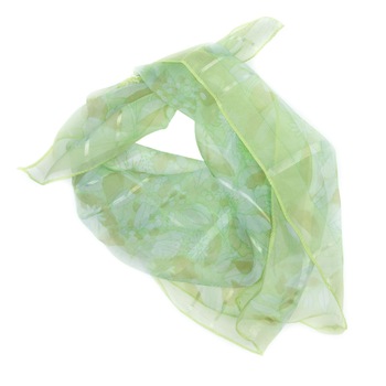 Batic, de dama, Verde, cu model floral, 50x50 cm - ES666 Batic, de dama, Verde, cu model floral, 50x50 cm - ES666