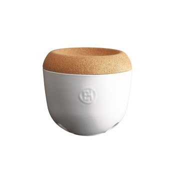 Vas pentru usturoi 14,5 cm, Chalk - Emile Henry Vas pentru usturoi 14,5 cm, Chalk - Emile Henry