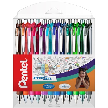 Set rollere Energel 0.7mm cu mecanism, 12 culori Set rollere Energel 0.7mm cu mecanism, 12 culori