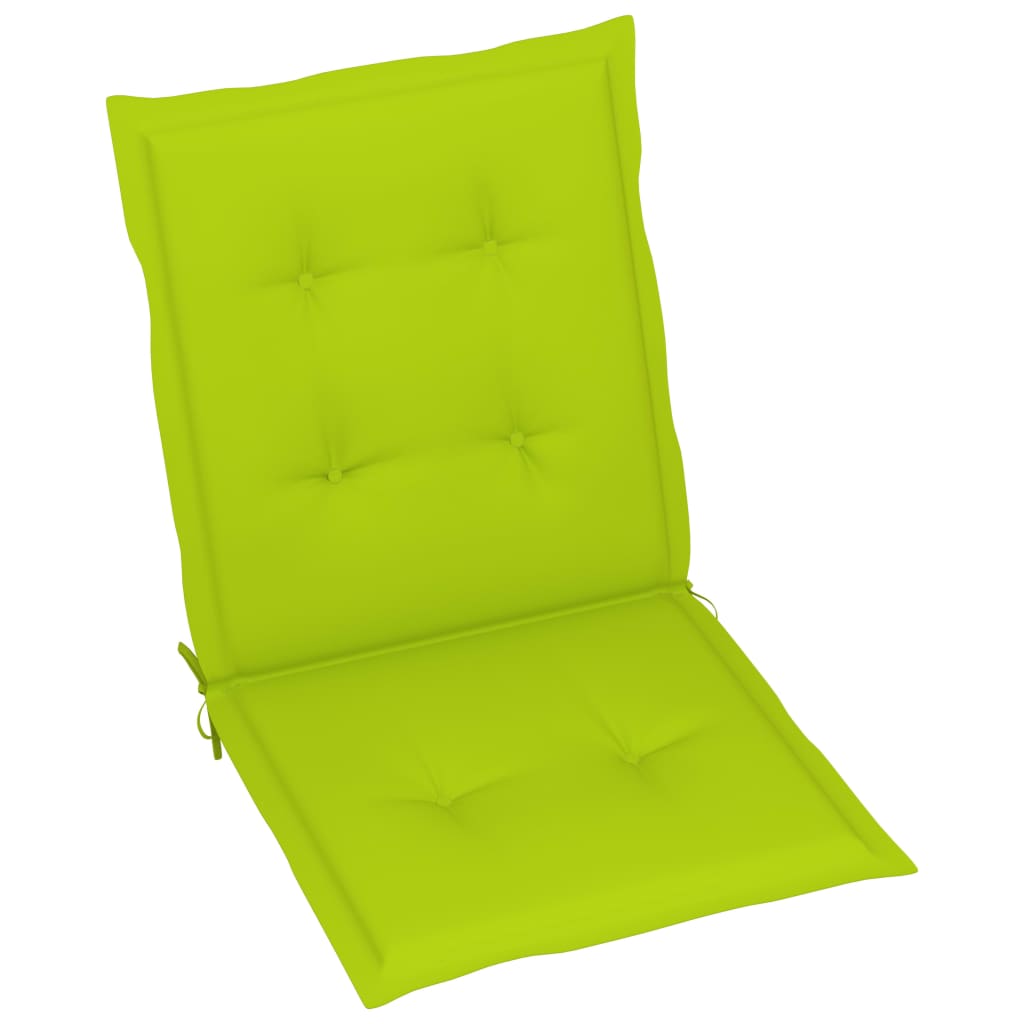 Set perne scaun de gradina, 6 buc, verde aprins, 100x50x4 cm 314148
