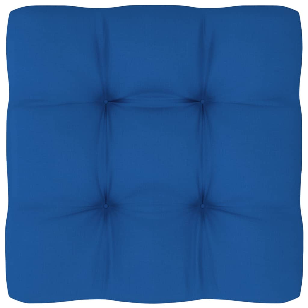 Perna decorativa vidaXL, Textil-Poliester, 58 x 58 x 10 cm, Albastru regal