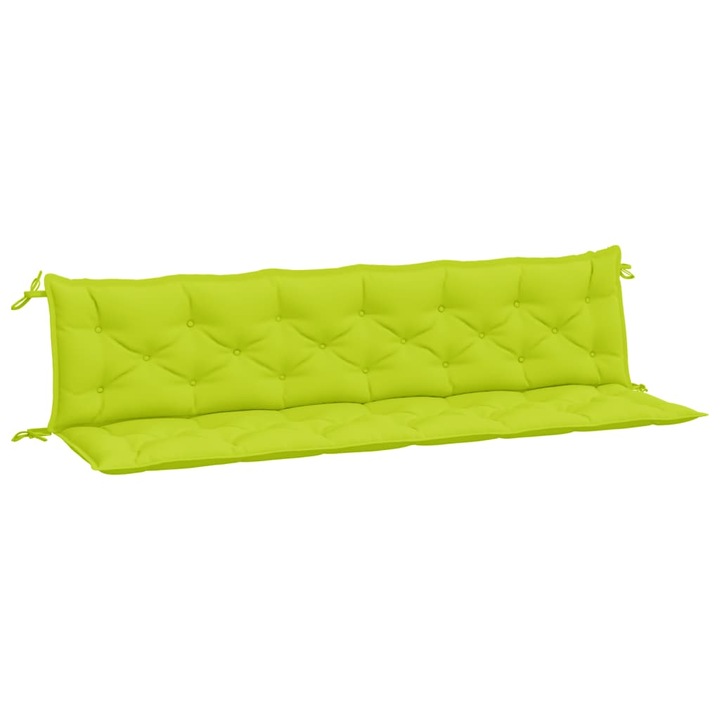 vidaXL 2 db élénkzöld oxford szövet kerti padpárna 200 x 50 x 7 cm 315051