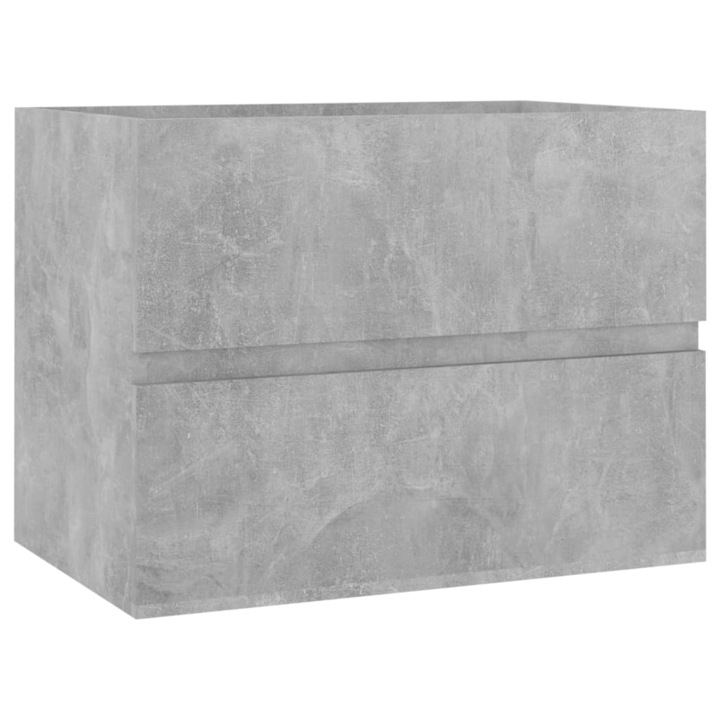 VidaXL betonszürke forgácslap mosdószekrény 60 x 38,5 x 45 cm (804741)