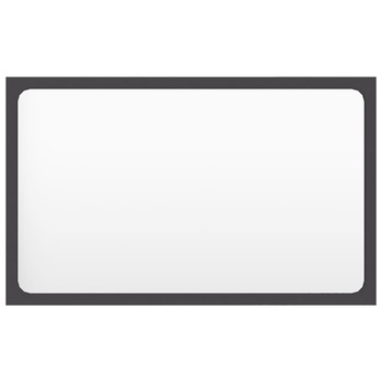 Oglinda de baie, vidaXL, PAL-acril, 60 x 1.5 x 37 cm, Gri Oglinda de baie, vidaXL, PAL-acril, 60 x 1.5 x 37 cm, Gri