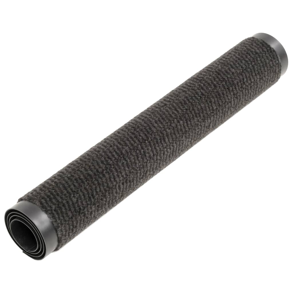 Set de 2 covorase de usa intrare, vidaXL, Tesatura, Antideparant, 40 x 60 cm, Negru