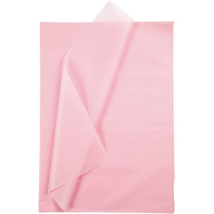 Хартия за опаковане, 50 × 75 см, Розов, 480 бр